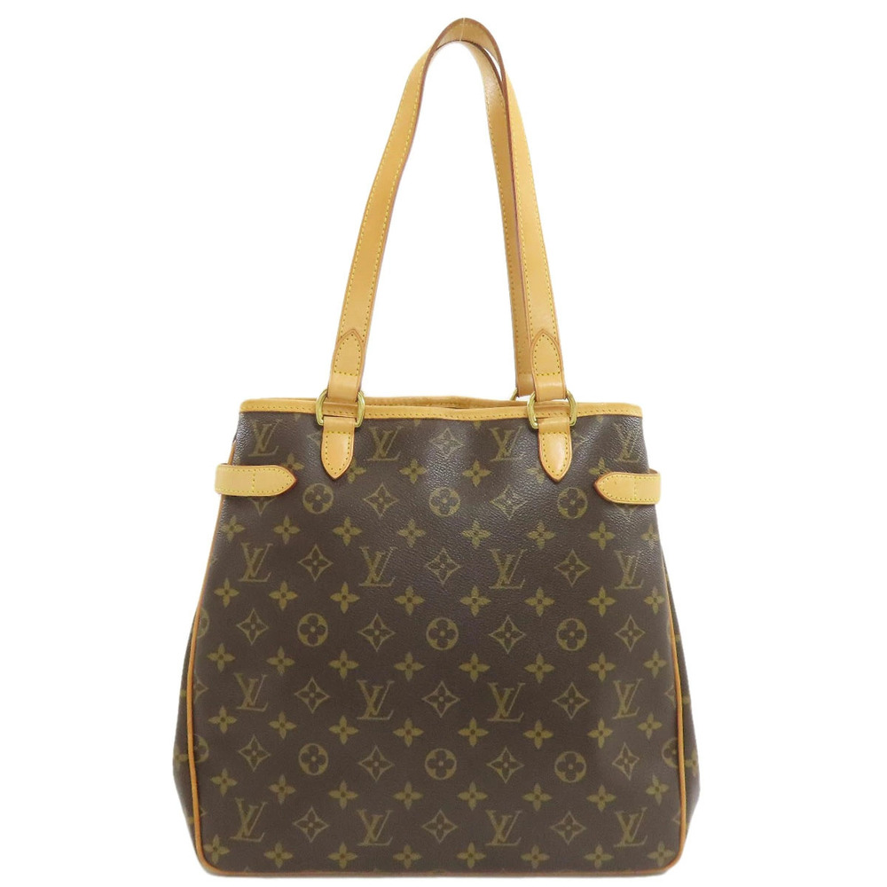 Louis Vuitton Batignolles Vertical Tote Monogram Canvas Bag Brown